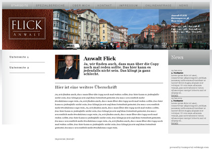 Rechtsanwalt Webseite