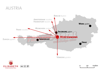 Anfahrtsplan | Gestaltung Salzburg Plan | Hotel Salzburg