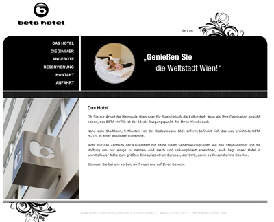 hotel website design